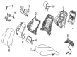 Diagram for 2023 Mercedes-Benz GLE53 AMG Seat Cushion Pad - 167-910-66-09-3D16