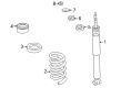 Diagram for 1997 Mercedes-Benz E420 Shock Absorber - 210-320-04-30