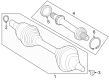 Diagram for Mercedes-Benz EQE 350 SUV Axle Bearing Lock Rings - 000-994-63-01