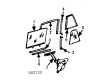 Diagram for 1985 Mercedes-Benz 300TD Window Regulator - 116-730-22-46