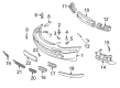 Diagram for 2004 Mercedes-Benz SLK230 License Plate - 170-885-10-81