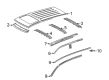 Diagram for 2001 Mercedes-Benz ML430 Weather Strip - 163-690-09-08