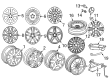 Diagram for 2007 Mercedes-Benz CLK350 Alloy Wheels - 6-6-03-0085-64