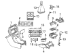 Diagram for 2000 Mercedes-Benz C280 A/C Switch - 210-830-31-85