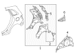 Diagram for Mercedes-Benz B250e Fender Splash Shield - 246-630-03-69-64