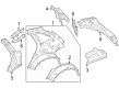 Diagram for 2023 Mercedes-Benz GLC300 Fender Splash Shield - 254-630-13-03