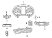 Diagram for Mercedes-Benz GLC300 Instrument Cluster - 253-900-83-04