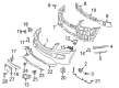 Diagram for Mercedes-Benz ML550 License Plate - 164-885-13-81