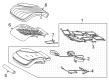 Diagram for Mercedes-Benz S580e Seat Cushion Pad - 223-910-64-03