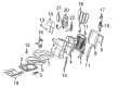 Diagram for 2000 Mercedes-Benz C280 Power Seat Switch - 202-821-09-51-9051