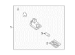 Diagram for Mercedes-Benz CLK500 License Plate Lights - 230-820-02-56-64