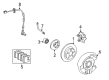 Diagram for 1999 Mercedes-Benz E430 Brake Caliper - 001-420-57-83