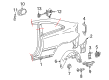 Diagram for 2003 Mercedes-Benz C230 Fender Splash Shield - 203-698-18-30