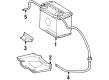 Diagram for 1986 Mercedes-Benz 300E Battery Hold Downs - 201-626-04-45