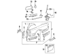 Diagram for Mercedes-Benz 300CE Fuel Door Hinge - 124-758-21-36