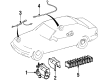 Diagram for Mercedes-Benz 400SE ABS Wheel Speed Sensor - 140-540-02-17