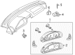 Diagram for 2000 Mercedes-Benz CLK430 Instrument Cluster - 208-540-62-11