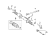 Diagram for Mercedes-Benz GL550 Tie Rod End - 164-330-11-03