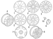 Diagram for 2021 Mercedes-Benz GLS63 AMG Wheel Bearing Dust Cap - 000-400-33-00-9040