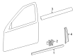 Diagram for 2004 Mercedes-Benz C230 Door Moldings - 203-690-30-82-9999