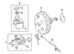 Diagram for Mercedes-Benz SLK55 AMG Brake Booster - 172-430-05-30