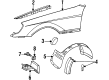 Diagram for 1997 Mercedes-Benz S600 Fender Splash Shield - 140-698-19-30