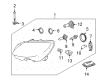 Diagram for Mercedes-Benz CL550 Light Control Module - 216-870-46-26