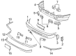 Diagram for 1999 Mercedes-Benz C230 License Plate - 202-885-08-81