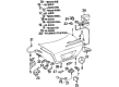 Diagram for Mercedes-Benz 400SEL Door Lock Actuator - 140-800-29-75