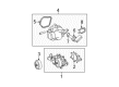 Diagram for Mercedes-Benz Water Pump Pulley - 613-205-02-10