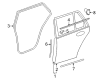 Diagram for Mercedes-Benz E500 Weather Strip - 211-737-03-35