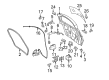 Diagram for Mercedes-Benz R320 Lift Support - 251-980-08-64