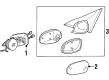 Diagram for Mercedes-Benz SL600 Side View Mirrors - 129-810-09-76