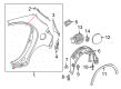 Diagram for 2018 Mercedes-Benz GLA45 AMG Fender Splash Shield - 156-690-04-30-64