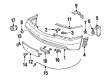 Diagram for 1992 Mercedes-Benz 600SEL Parking Sensors - 000-540-42-24