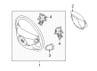 Diagram for 2008 Mercedes-Benz CL65 AMG Steering Wheel - 221-460-04-03-7J14