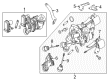 Diagram for Mercedes-Benz ML250 Turbocharger - 651-090-70-80-87