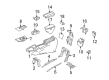 Diagram for Mercedes-Benz ML320 Center Console Latch - 164-680-02-84-7H85