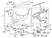 Diagram for Mercedes-Benz GLE450 Door Lock Switch - 247-905-22-00-9051