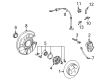 Diagram for 2001 Mercedes-Benz SL600 Brake Caliper - 001-420-38-83