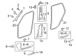 Diagram for 2016 Mercedes-Benz GLE450 AMG Pillar Panels - 292-690-01-25-7N72