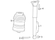 Diagram for Mercedes-Benz EQS 450+ SUV Shock Absorber - 296-320-69-00