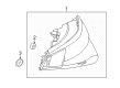 Diagram for Mercedes-Benz S500 Back Up Light - 223-906-23-00