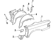 Diagram for 1988 Mercedes-Benz 560SL Fuel Door Hinge - 107-758-01-36