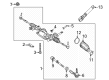 Diagram for 2022 Mercedes-Benz S580 Tie Rod End - 223-460-13-01