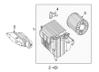 Diagram for 2018 Mercedes-Benz CLA45 AMG Air Filter Box - 133-090-01-01