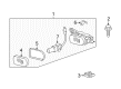 Diagram for 2003 Mercedes-Benz C32 AMG Daytime Running Lights - 215-820-05-56