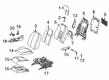 Diagram for 2022 Mercedes-Benz Sprinter 3500XD Power Seat Switch - 000-910-98-05