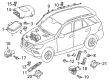 Diagram for 2016 Mercedes-Benz GLE450 AMG Air Bag Sensor - 166-821-03-51