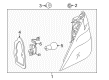 Diagram for 2015 Mercedes-Benz ML400 Back Up Light - 166-906-35-01